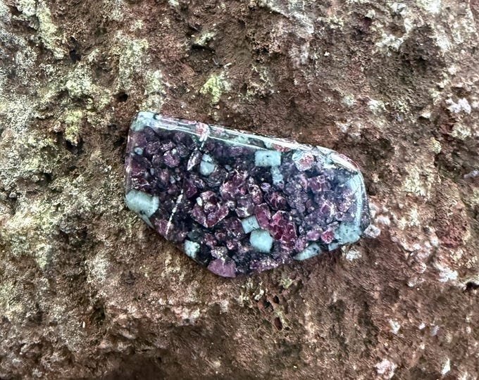 Eudialyte Polished Pocket Slab, 15.00 Grams, Canada, CR12747