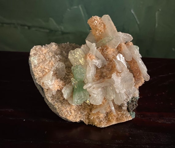 1/3 LB- Zeolite, Apophyllite, Stilbite, Chabazite Cluster, India, 139.10 Grams, CR10662