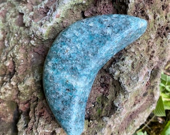 Large Amazonite, Polished Crescent Moon, Madagascar, 209.50 Grams, 1/2 LB- CR10450