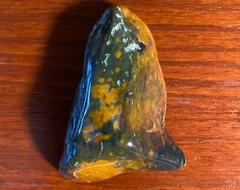 BLOODSTONE, Polished Freeform Palm Stone, India, 89.90 Grams, CR12045
