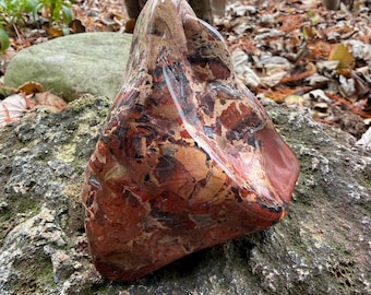 Brecciated Jasper, 1-1/3 LBS+ Polished Large Stone, Traveler's Stone, Africa, 631.90 Grams, CR12830