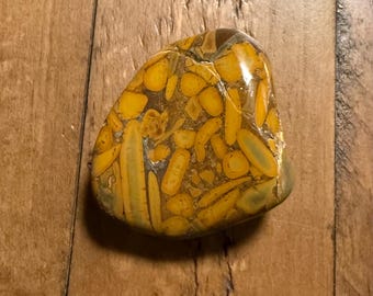 Ajooba Jasper, Freeform Palm Stone, Hematite, Polished, 101.70 Grams, CR12510