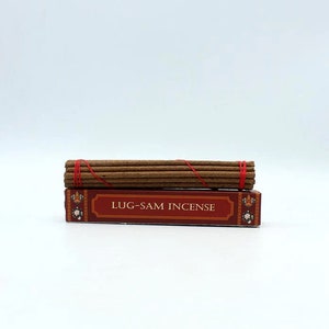 Lug-Sam Tibetan Herbal Incense, 6" Sticks, Long Burn Time, 20 Sticks per Box, Shop Favorite
