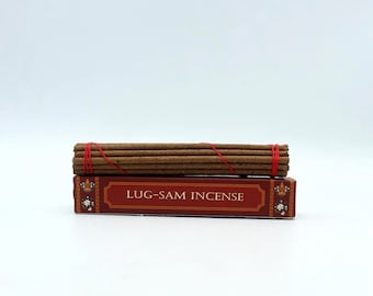 Lug-Sam Tibetan Herbal Incense, 6" Sticks, Long Burn Time, 20 Sticks per Box, Shop Favorite