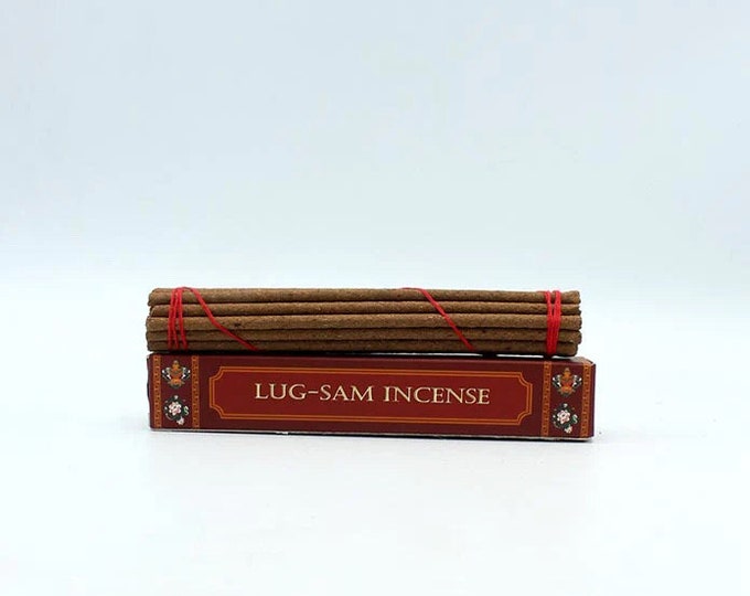 Lug-Sam Tibetan Herbal Incense, 6" Sticks, Long Burn Time, 20 Sticks per Box,