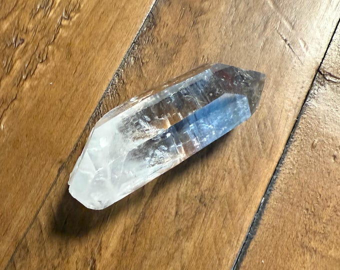 DT-ET Arkansas Quartz, Clear, Raw, Isis, Base Veils, Gorgeous Key, Etched and Striated, Mine Fresh, Arkansas, 92.10 Grams, CR12508