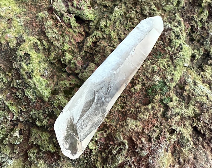 Pink Lemurian Seed, Transmitter, Channeler, Polished Faces, Heavily Etched, Keyed, Limonite Coated, Mine Fresh, Brazil, 77.20 Grams, CR12687