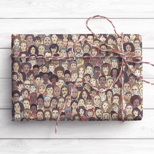 Diverse Faces Seamless Printable Wall Art, Seamless Tileable Pattern, Huge Crowd of International People, Digital Paper to Print at Home image 5