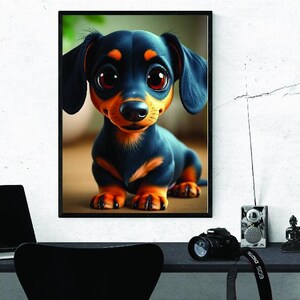 Custom Pet Portrait, Personalized Pet Portrait from Photo, Cartoon Dog Digital Portrait, Pet Memorial Gifts, Cat Digital Download Portraits