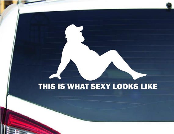 Dad Bod Custom Vinyl Decal This is what Sexy Looks Like Trucker Sticker, Funny Car Custom Stickers, Dad Bod Custom Car Vinyl Decals
