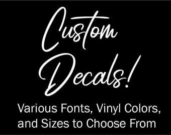 Custom Car Decals: Weatherproof Removable Vinyl