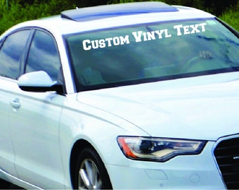 Windshield Sticker: Custom Car Decal