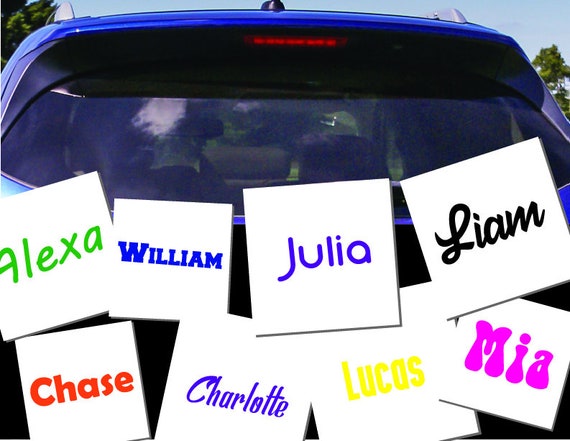 Name Decal Car Vinyl Decal Sticker, Personalized Name Decal for Tumbler, Custom Stickers with Name