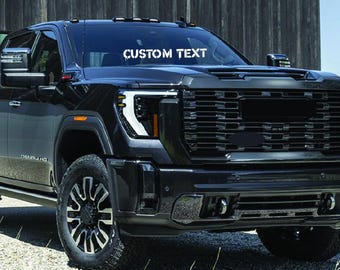 Personalized Windshield Banner | Custom Stencil Text Car Decal