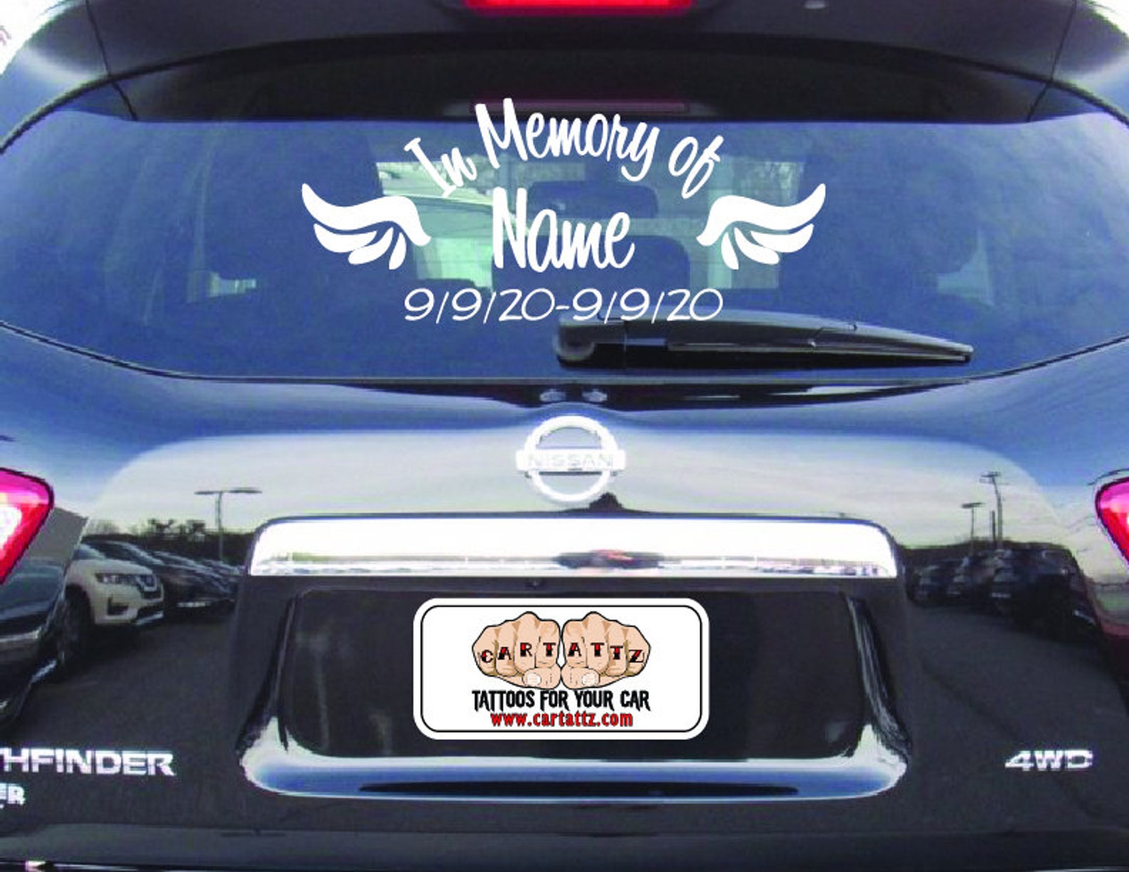 In Memory Decals Car Decal In Memory of Car Decal In Loving Etsy