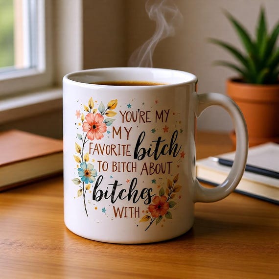 Best Friend Coffee Mug – Glossy White 11oz Ceramic Friendship Gift