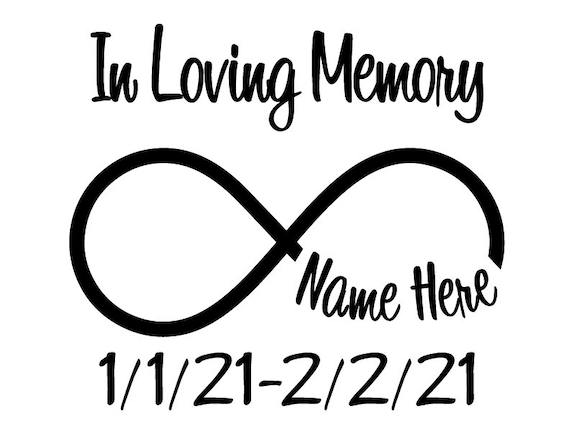 In Memory Custom Car Memorial Vinyl Decal Sitcker, Memorial Car Decal, In Loving Memory Car Decal ,Memorial Decals for Cars