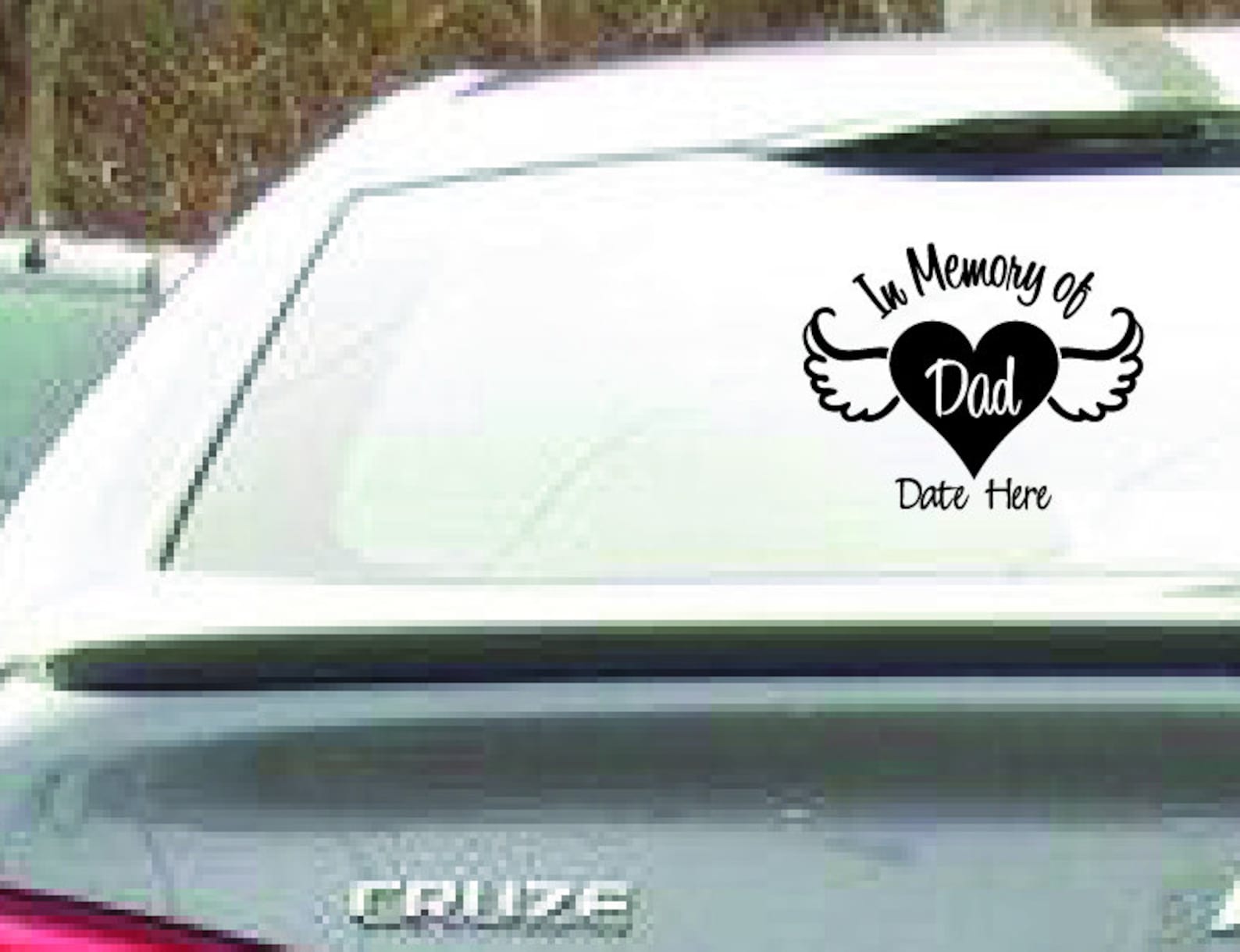 In Memory of Dad, in Loving Memory, in Loving Memory Car Decal, in