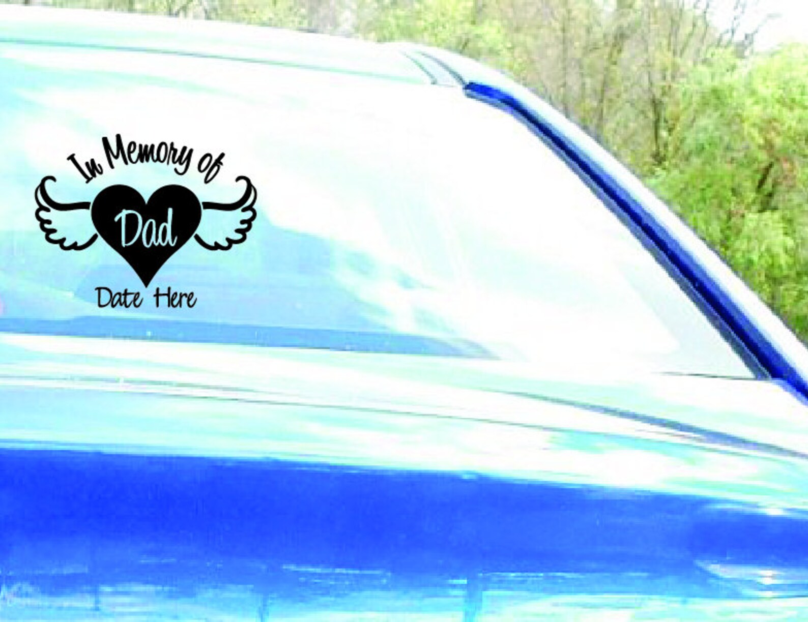 In Memory of Dad, in Loving Memory, in Loving Memory Car Decal, in