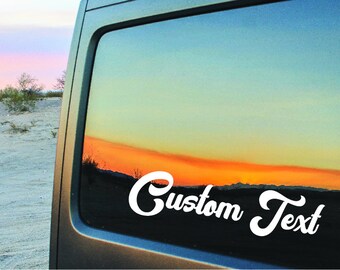 Personalized Wall or Car Sticker: Custom Car Decals