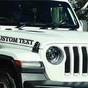 Jeep Custom Lettering Jeep Hood Lettering Font - Etsy