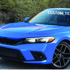 Windshield Eyebrow Decal, Custom Windshield Decals, Create Your Own Original Vinyl Lettering Personalized NameText Sticker