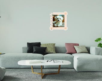 Custom Pet Silhouette Wall Decal – Personalized Vinyl Dog or Cat Wall Art