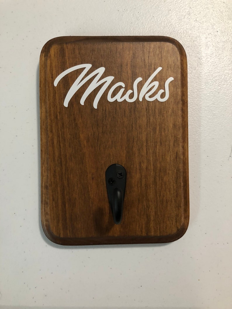 Face Mask Wall Hanger Personalized Customindividual Mask Etsy