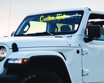 Windshield Banner: Custom Car Vinyl Decal