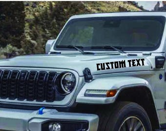 Custom Hood Decal: Personalized Name Sticker