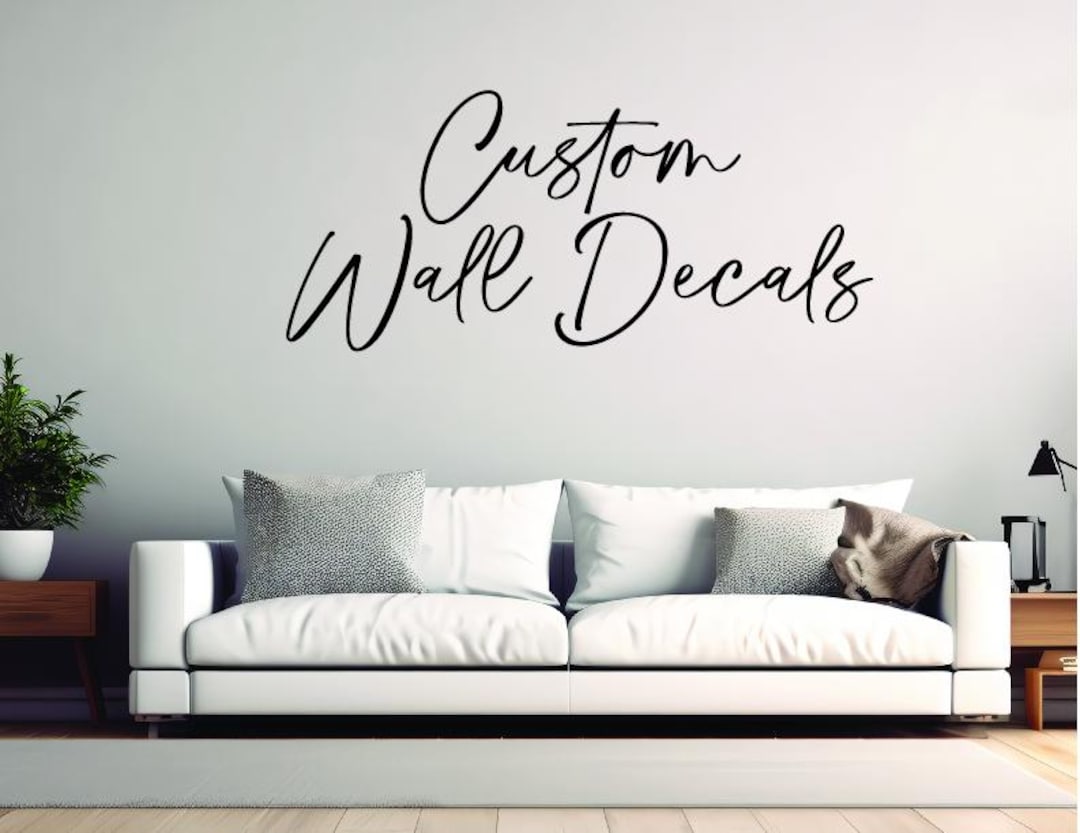 Large Custom Wall Letters, Nursery Name Decal, Vinyl Script Monogram - Etsy