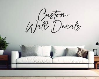 Large Custom Wall Letters, Nursery Name Decal, Vinyl Script Monogram