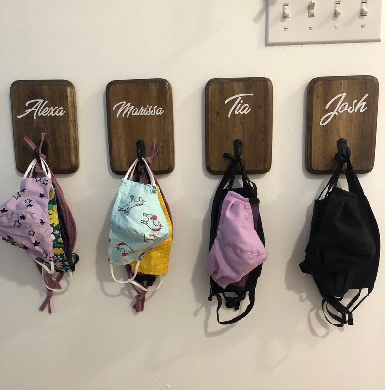 Face Mask Wall Hanger Personalized Customindividual Mask Etsy