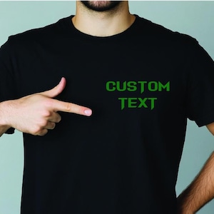 Custom Text DTF Transfer, Custom Text Ready To Press, Personalized Heat Press, Create Your Own Unique Font Iron On Transfer