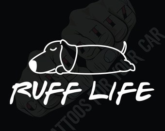 Funny Dachshund Dog Sticker:Wiener Dog Window Decal