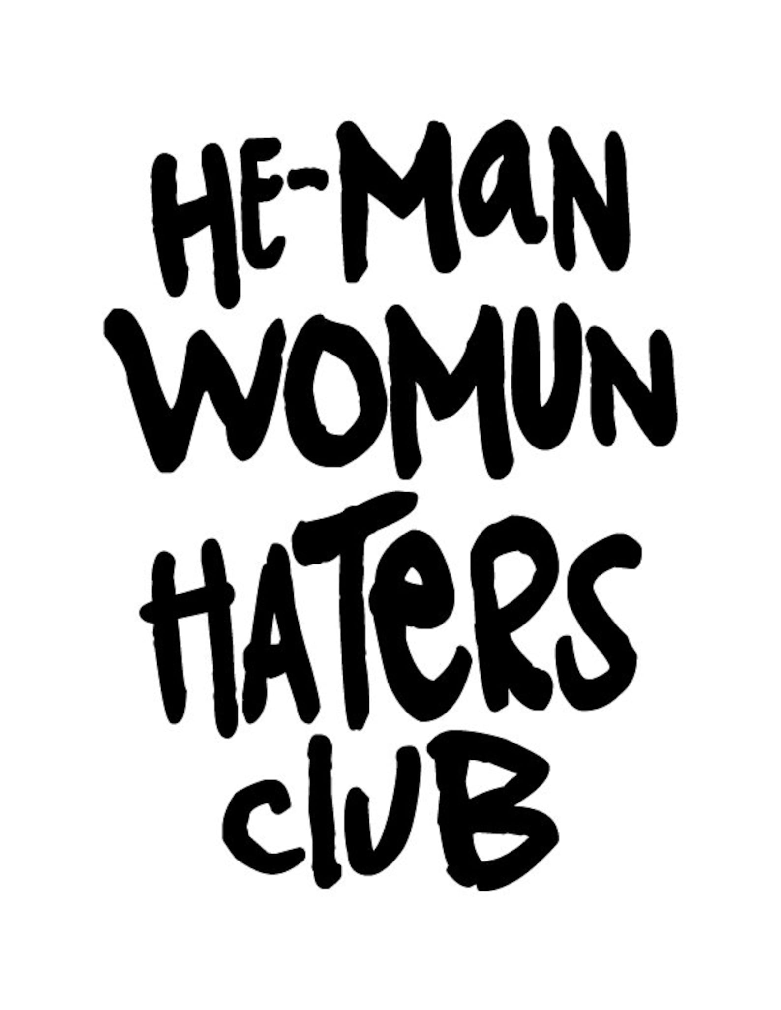 Él hombre mujeres haters club pequeñas pegatinas Etsy