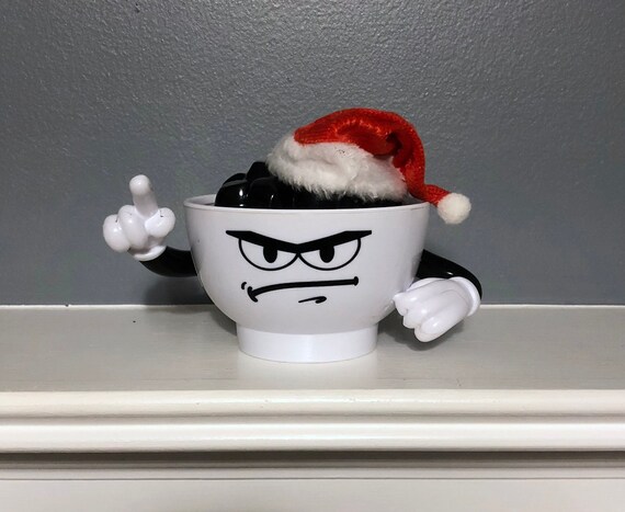 Coal In A Bowl Funny Christmas Gift, Naughty List Lump of Coal Gag Gift, Coal Gift for Christmas Grump, Coal Christmas Decoration