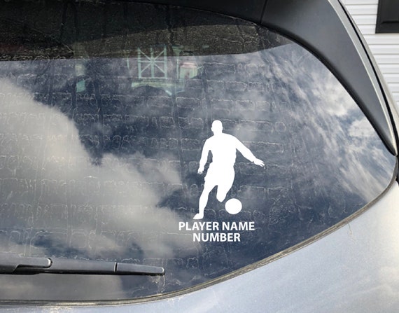 Soccer Player Decal,Personalized Soccer Player,Soccer Decal,Soccer Name Decal, Custom Soccer Decal, Decals for Walls, Car Decal, Truck Decal