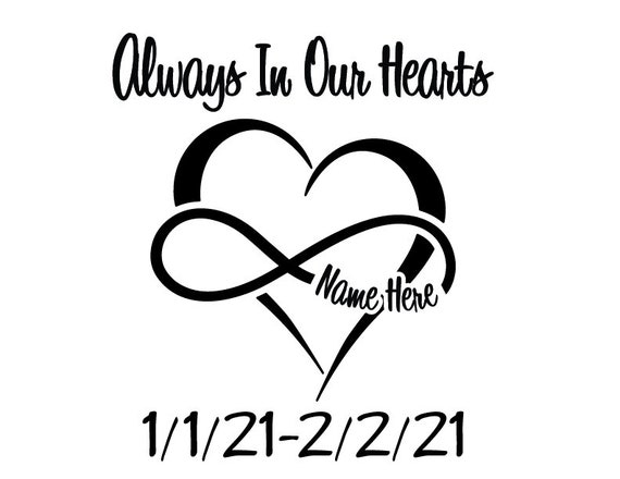 In Memory Custom Car Memorial Vinyl Decal Sitcker, Memorial Car Decal, In Loving Memory Car Decal ,Memorial Decals for Cars