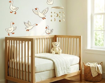 Storybook Goose Nursery Decals | Peel & Stick Baby Room Wall Decor