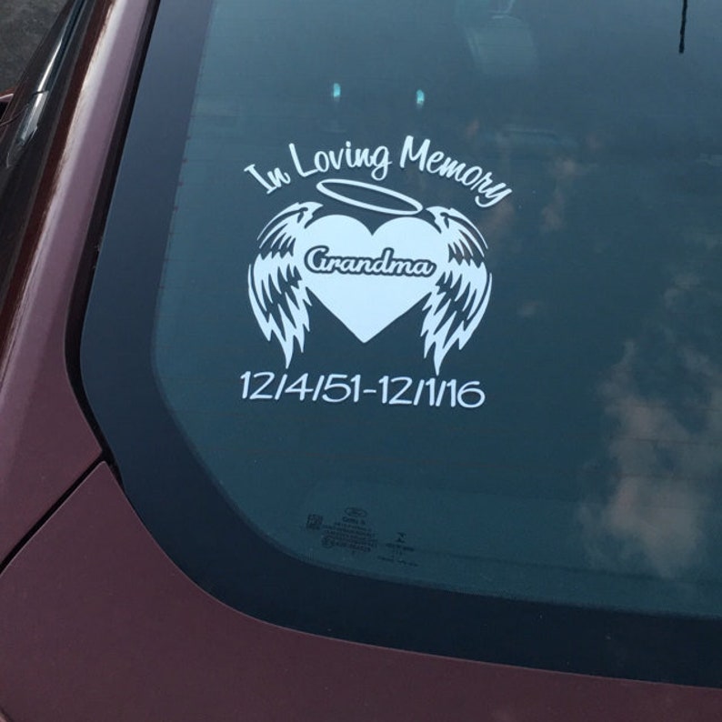In Memory Decals Car Decal In Memory of Car Decal In