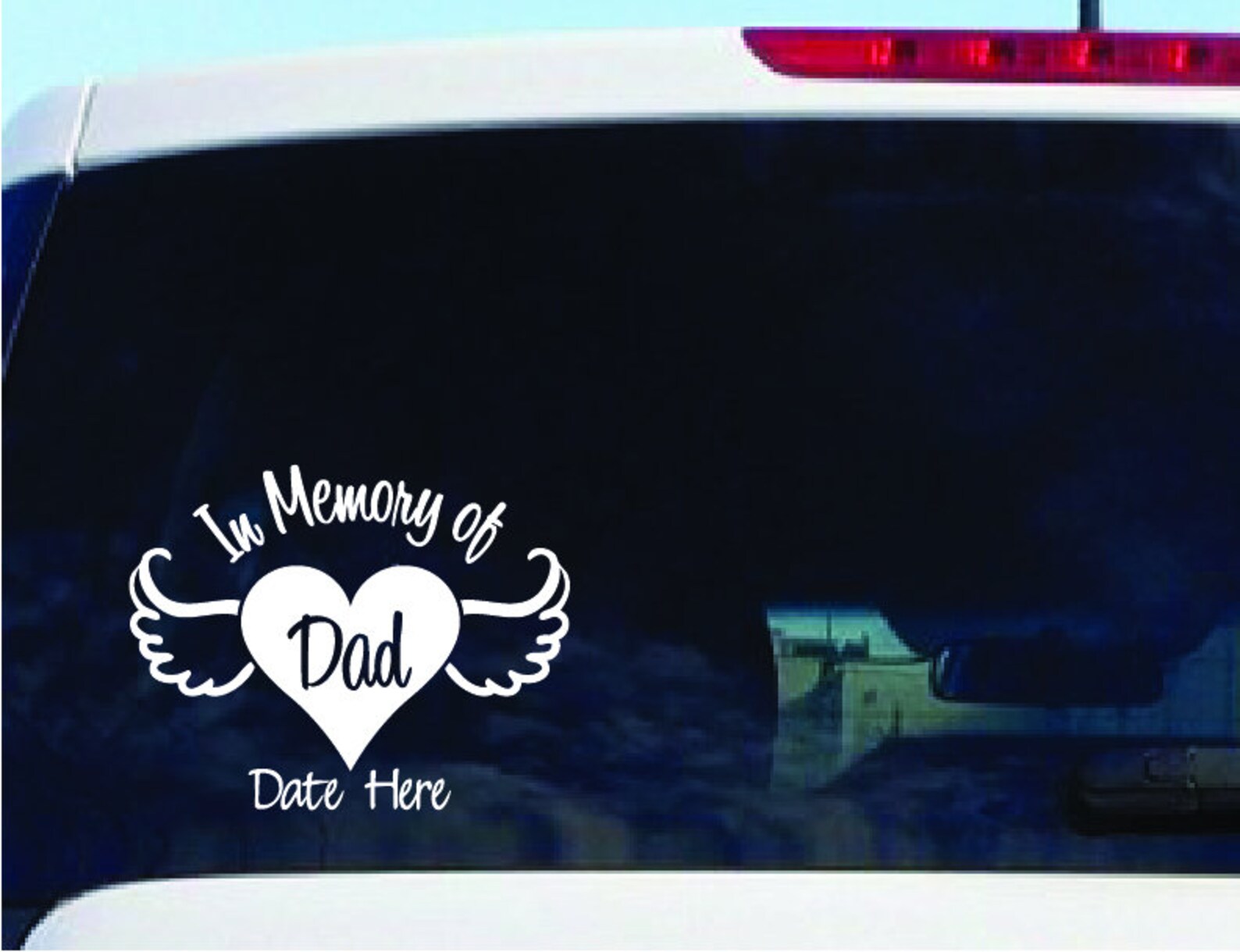 In Memory of Dad, in Loving Memory, in Loving Memory Car Decal, in