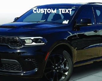 Car Club Name Banner: Windshield Vinyl Decal