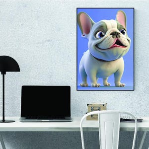 Custom Pet Portrait, Cartoon Dog Portrait from Photo, Digital Pet Portraits, Pet Memorial Gifts, Personalized Cat Pet Portraits