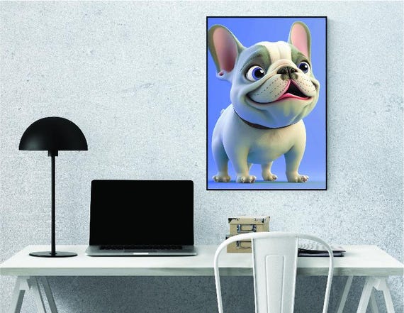 Custom Pet Portrait, Cartoon Dog Portrait from Photo, Digital Pet Portraits, Pet Memorial Gifts, Personalized Cat Pet Portraits