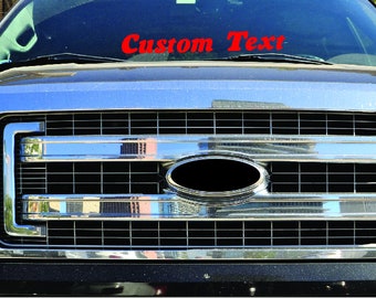 Custom Name Windshield Decal: Car Vinyl
