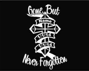 Custom Memorial Car Decal, In Memory Gift