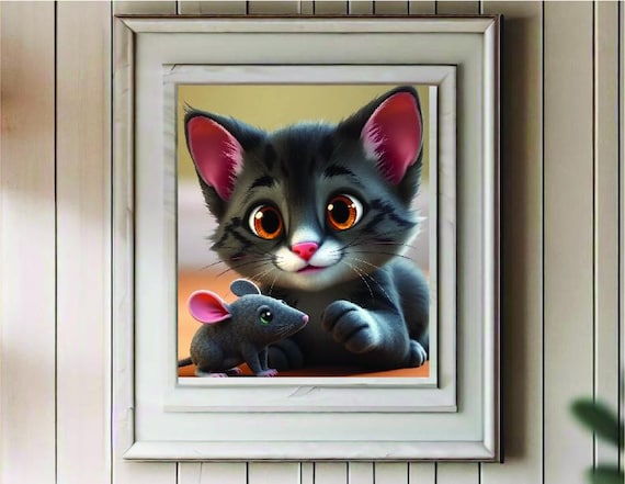 Custom Pet Digital Portrait, Pet Portrait Digital Download, Personalized Dog Portrait, Custom Pet Portrait Gifts, Pet Memorial Gift