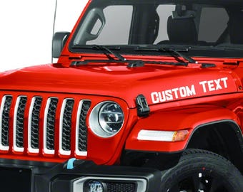 Custom Hood Decal Personalized Car Sticker Vinyl Text Name Auto Truck Windshield Banner