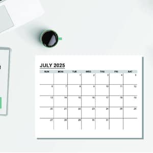 2025 Printable Calendar: Monthly Planner (PDF Download)